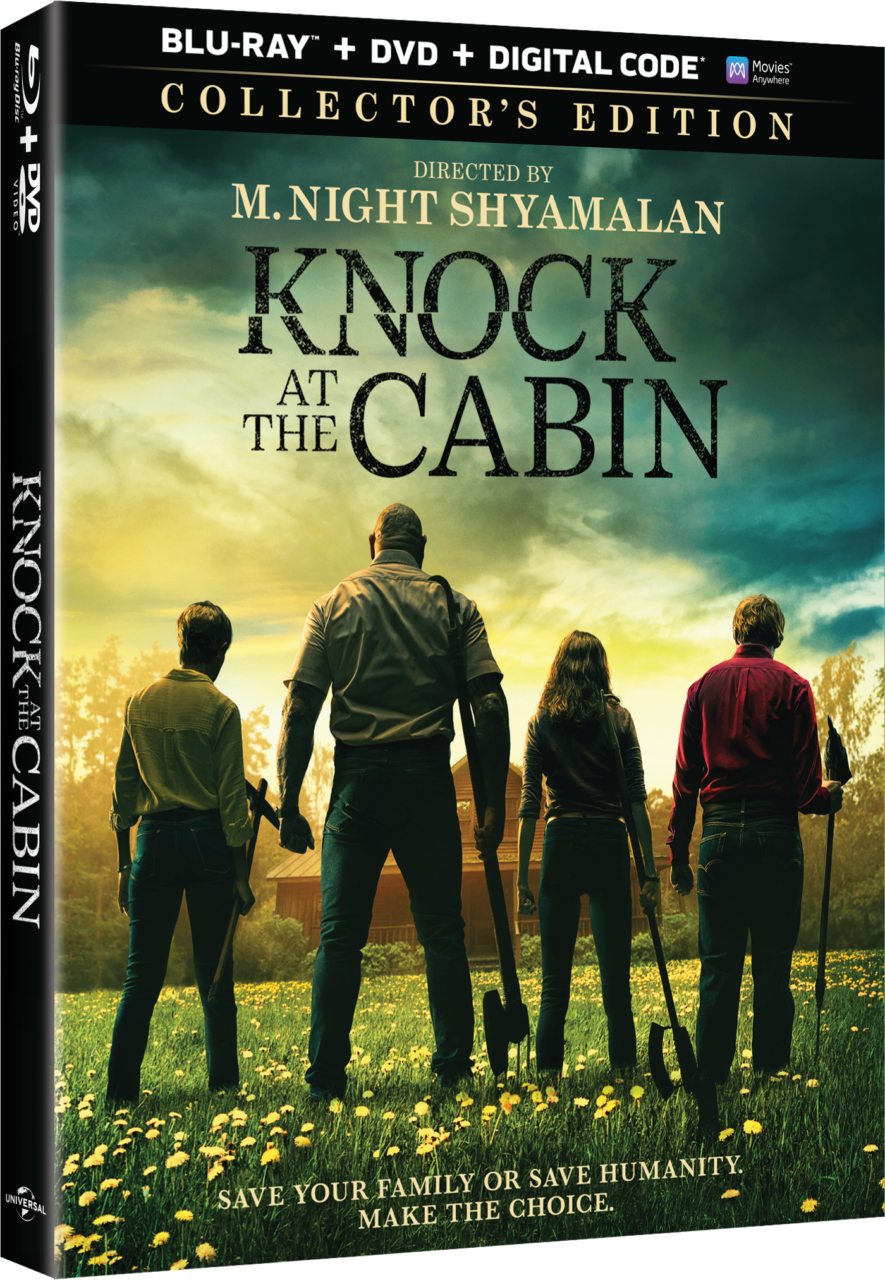 Knock At The Cabin Blu-Ray Combo Pack cover (Universal Pictures Home Entertainment)