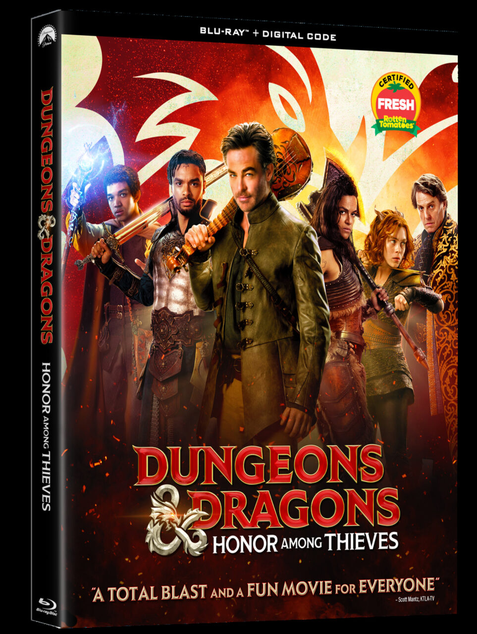 Dungeons & Dragons: Honor Among Thieves Blu-Ray Combo Pack cover (Paramount Home Entertainment)