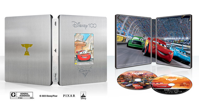 Cars 4K Ultra HD Combo Pack Steelbook Disney 100 Celebration cover (Disney)