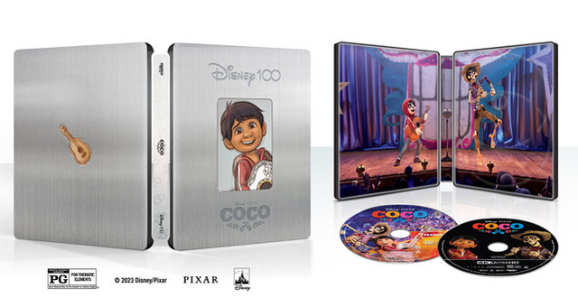 Coco 4K Ultra HD Combo Pack Steelbook Disney 100 Celebration cover (Disney)