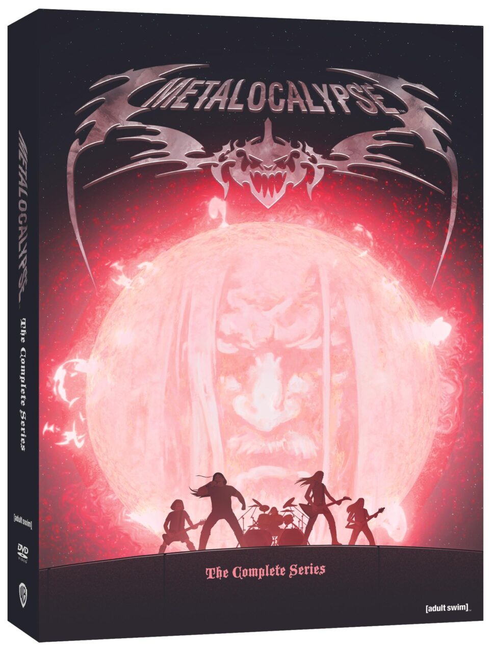 Metalocalypse: The Complete Series DVD cover (Warner Bros. Discovery Home Entertainment/Adult Swim)