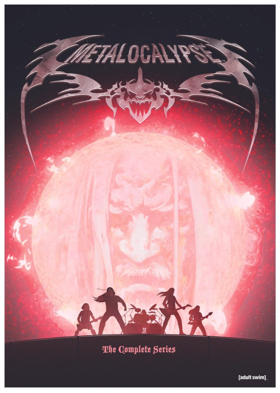 Metalocalypse: The Complete Series DVD cover (Warner Bros. Discovery Home Entertainment/Adult Swim)