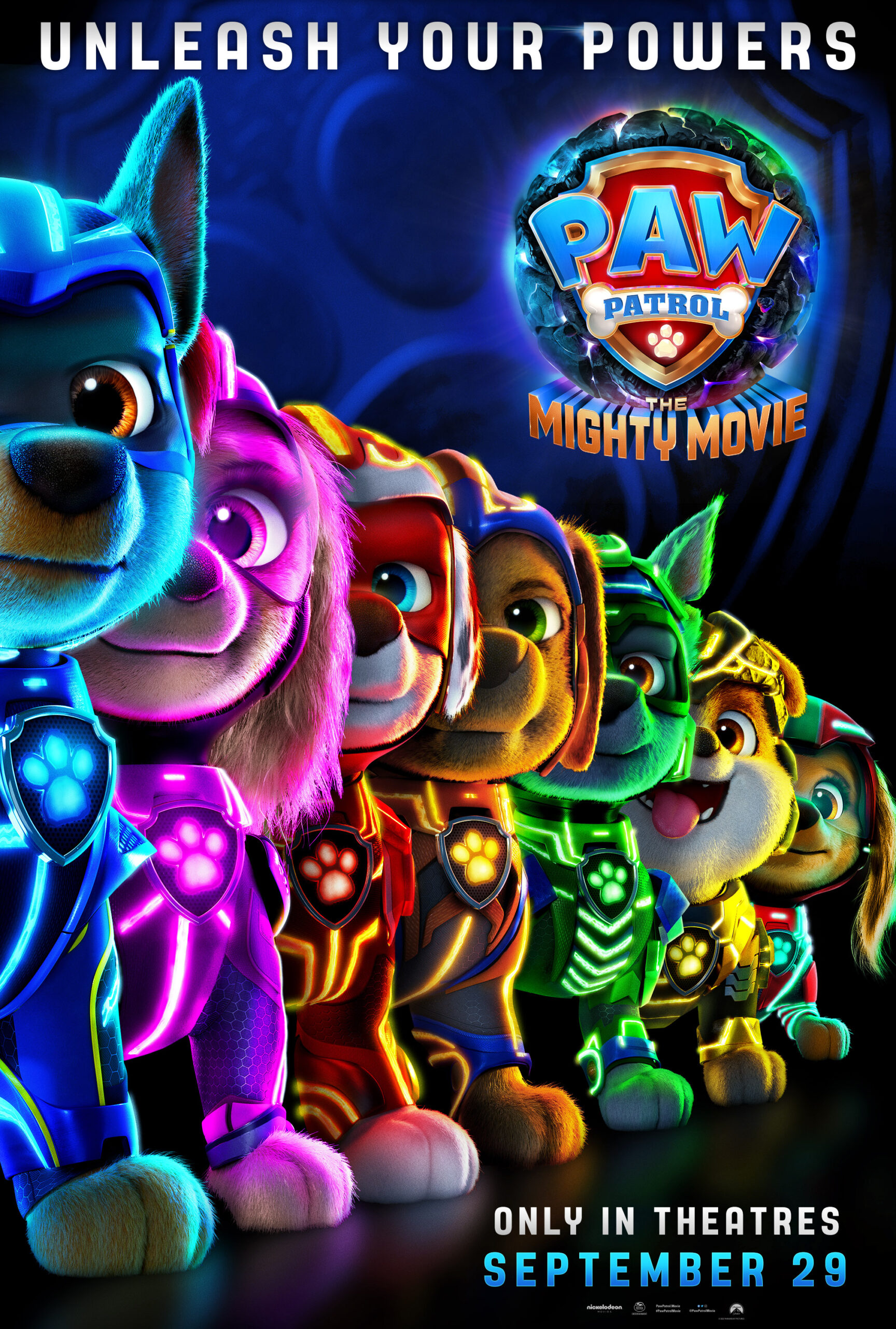 Paw Patrol: The Mighty Movie poster (Paramount Pictures/Nickelodeon Movies/Spin Master Entertainment)