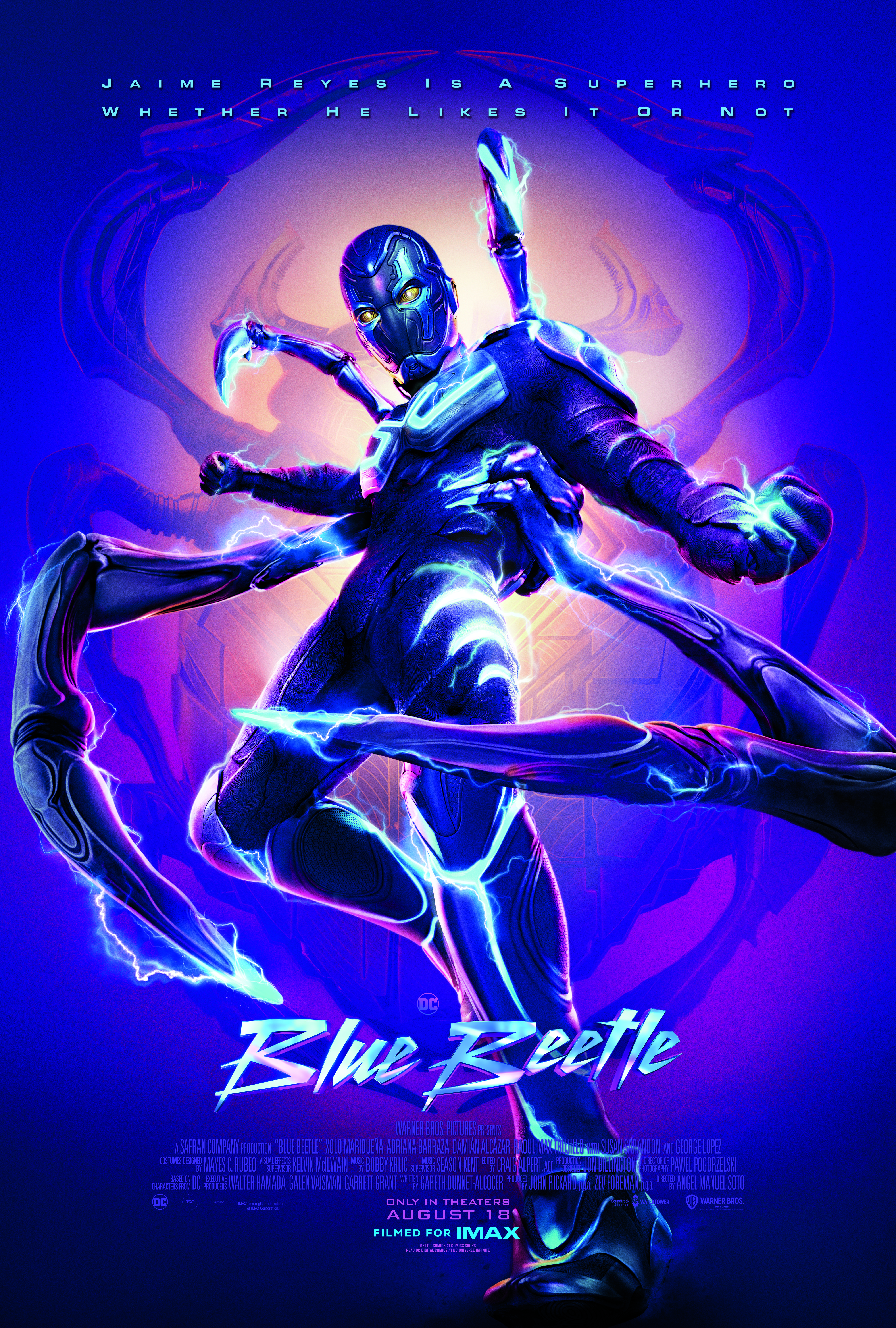 Blue Beetle poster (Warner Bros. Pictures)