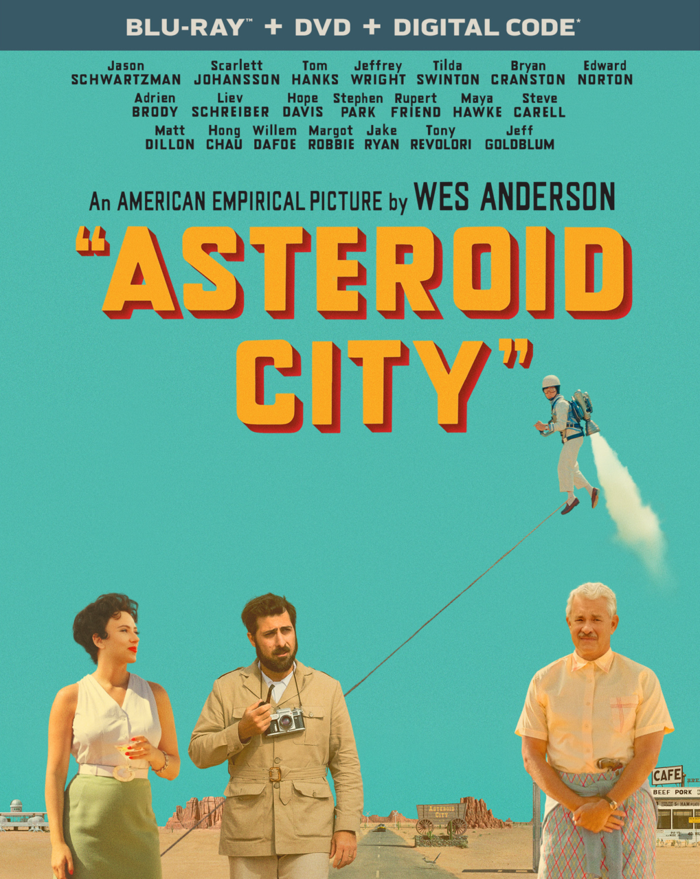 Asteroid City Blu-Ray Combo Pack cover (Universal Pictures Home Entertainment)