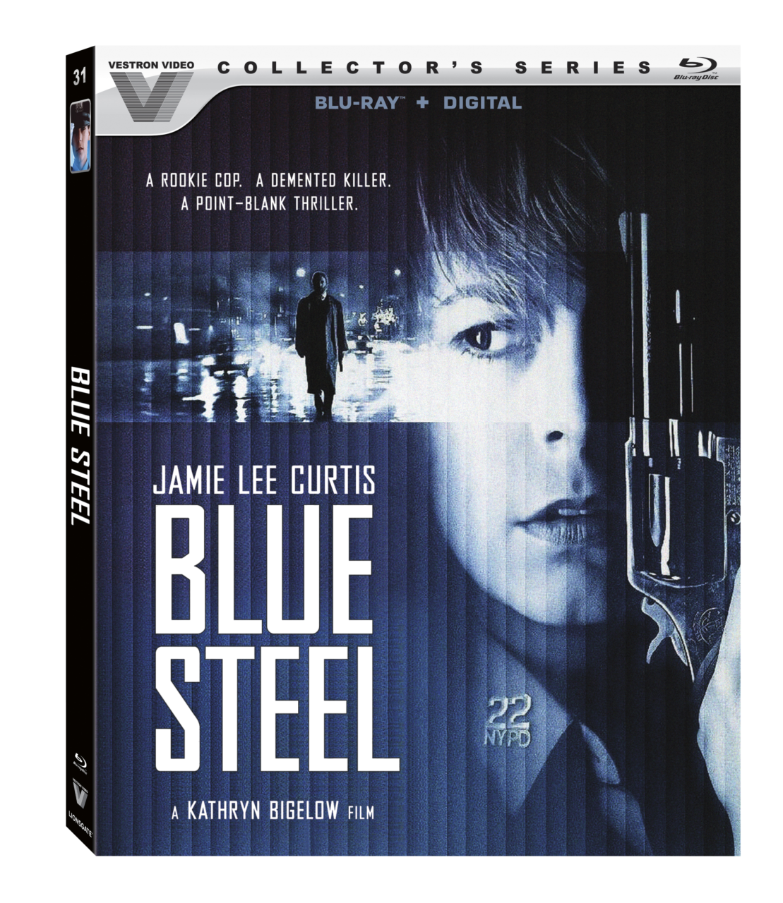 Blue Steel Collector's Series Blu-Ray Combo Pack cover (Lionsgate)