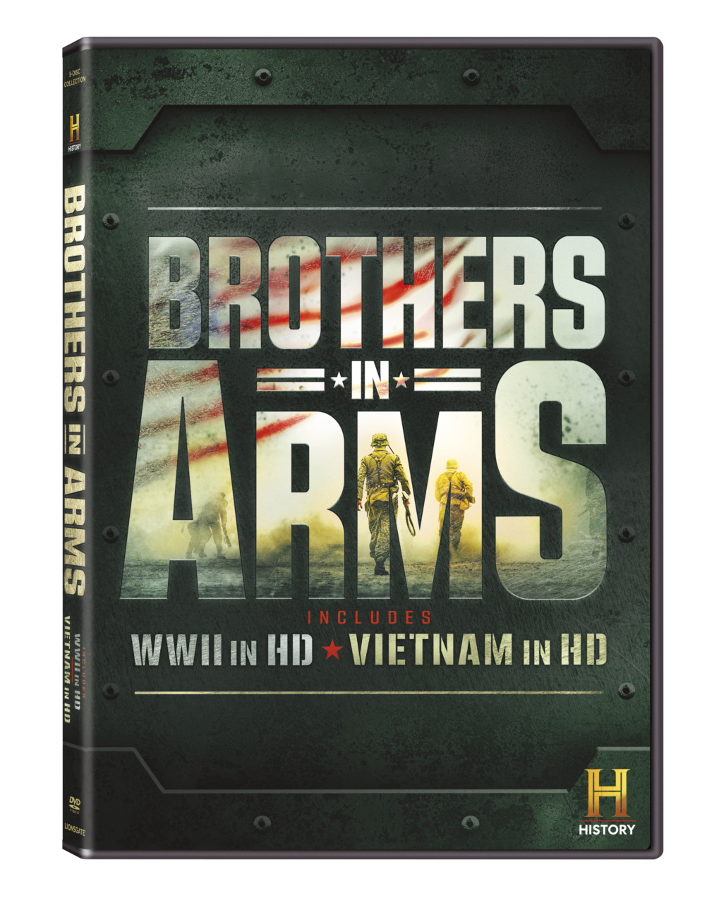 Brothers In Arms: WWII & Vietnam War In HD DVD cover (Lionsgate/History)