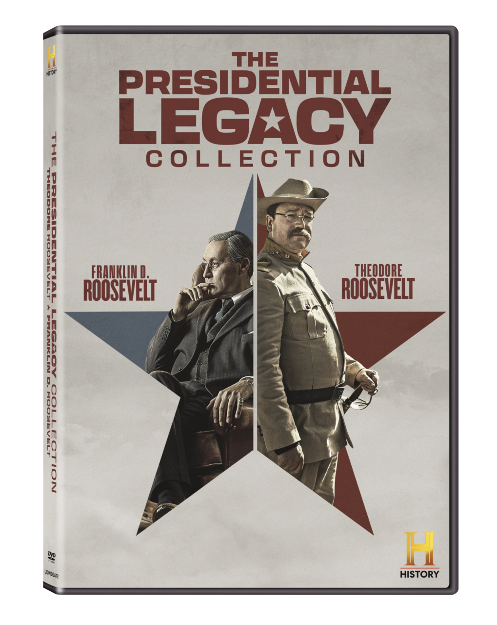 The Presidential Legacy Collection: Theodore Roosevelt & FDR DVD cover (HISTORY/Lionsgate)