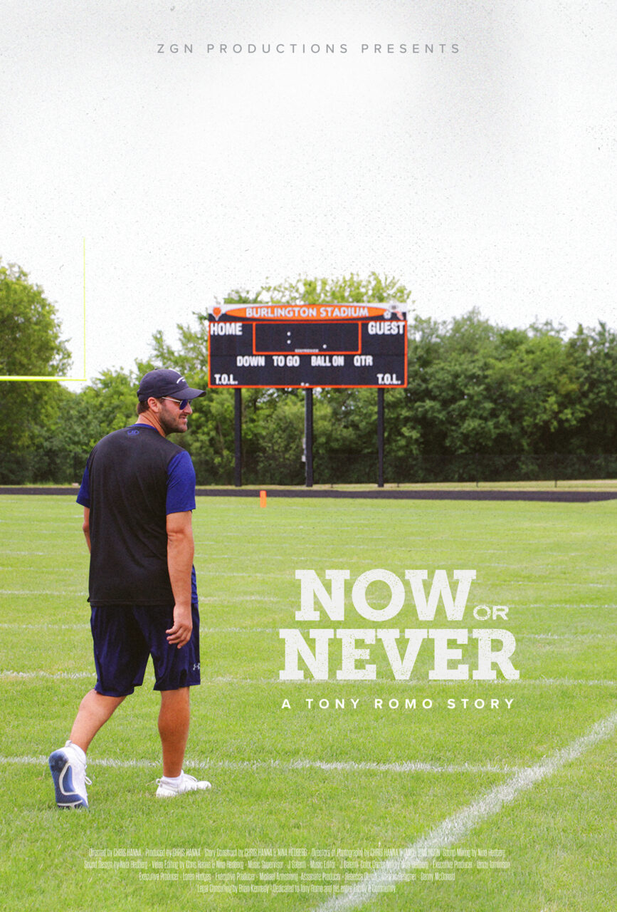 Now Or Never: A Tony Romo Story key art (ZGN Productions)