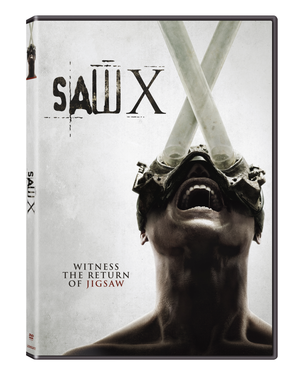 Saw X DVD cover (Lionsgate)
