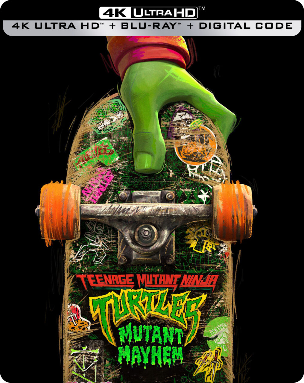Teenage Mutant Ninja Turtles Mutant Mayhem 4K Ultra HD Combo pack cover (Paramount Home Entertainment)
