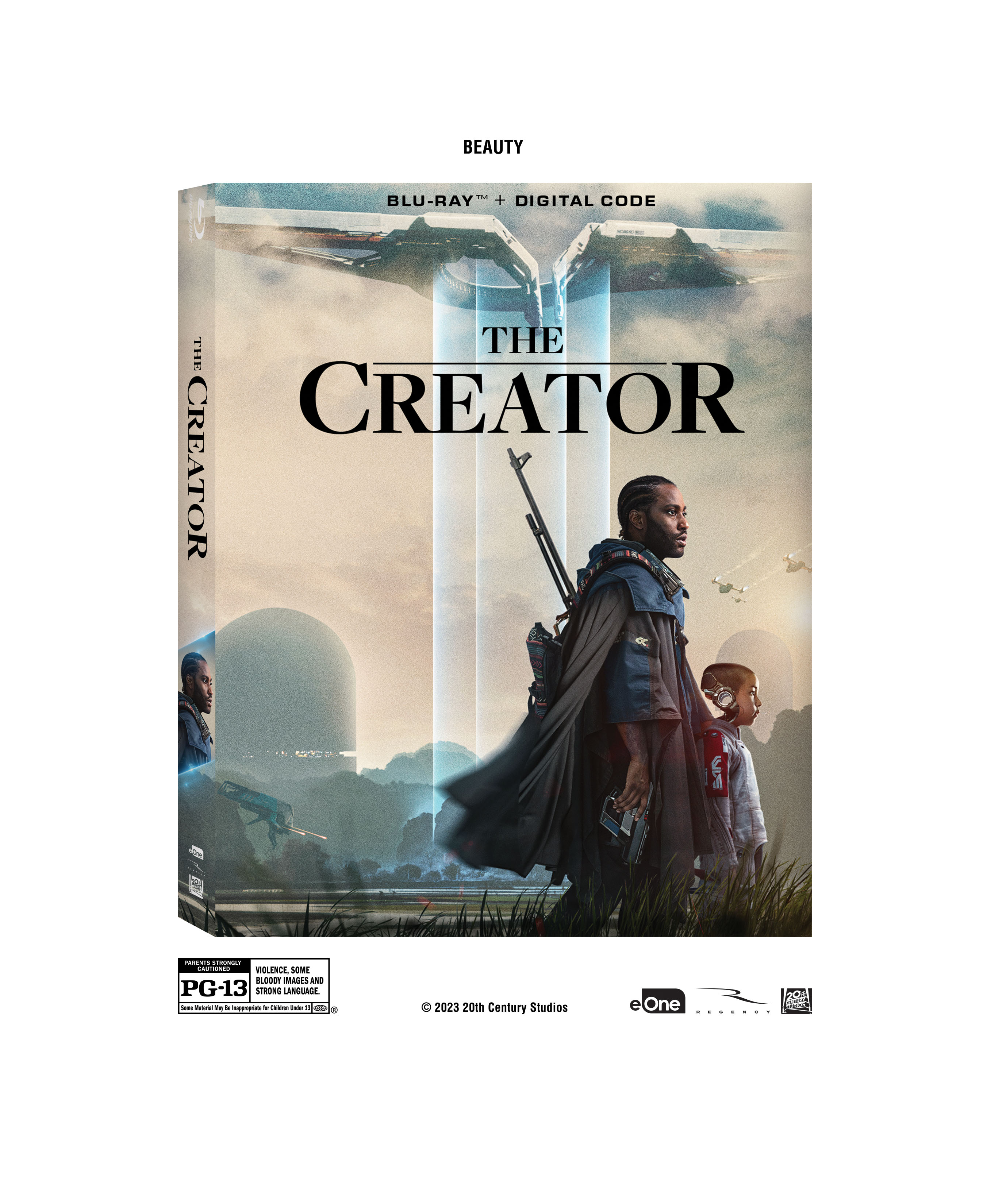 The Creator Blu-Ray Combo Pack cover (20th Century Studios/Disney)