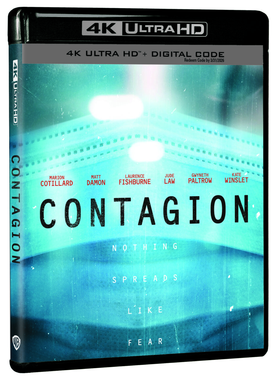 Contagion 4K Ultra HD Combo Pack cover (Warner Bros. Discovery Home Entertainment)