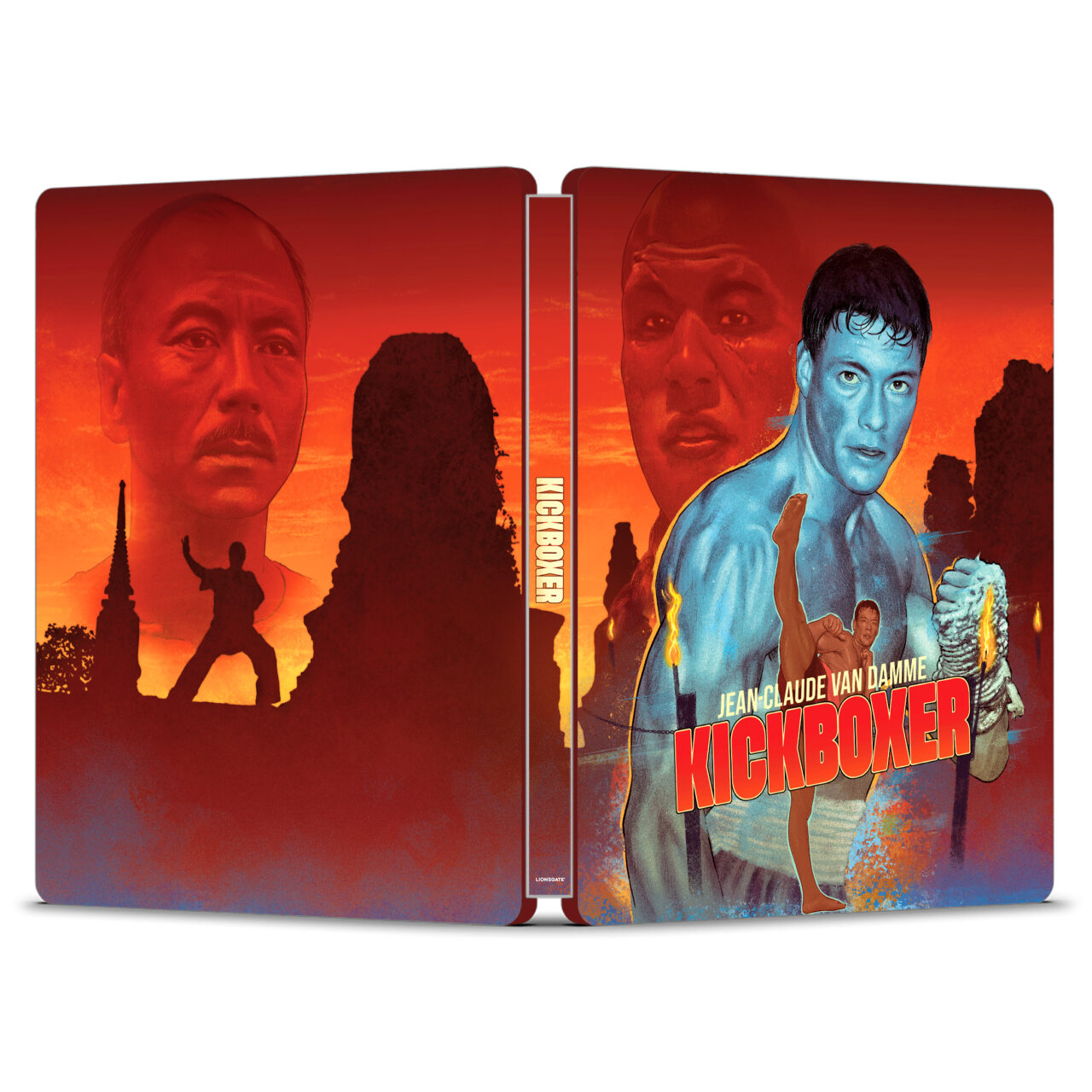 Kickboxer Blu-Ray Steelbook cover (Lionsgate)