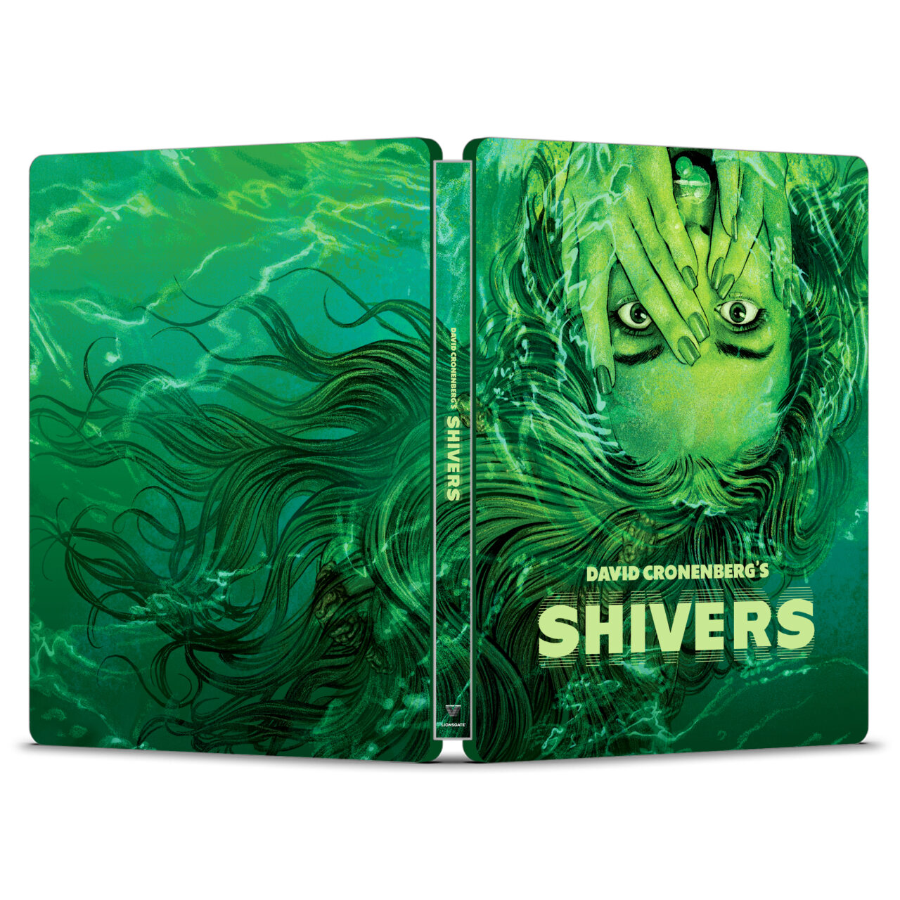 Shivers Blu-Ray Steelbook Combo Pack cover (Lionsgate)