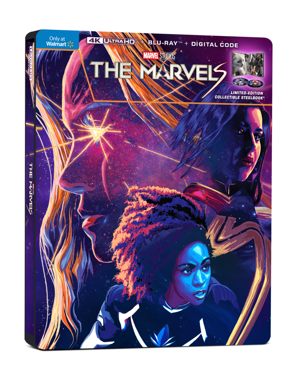 The Marvels 4K Ultra HD Combo Pack cover (Marvel Studios/Walt Disney Studios Home Entertainment)
