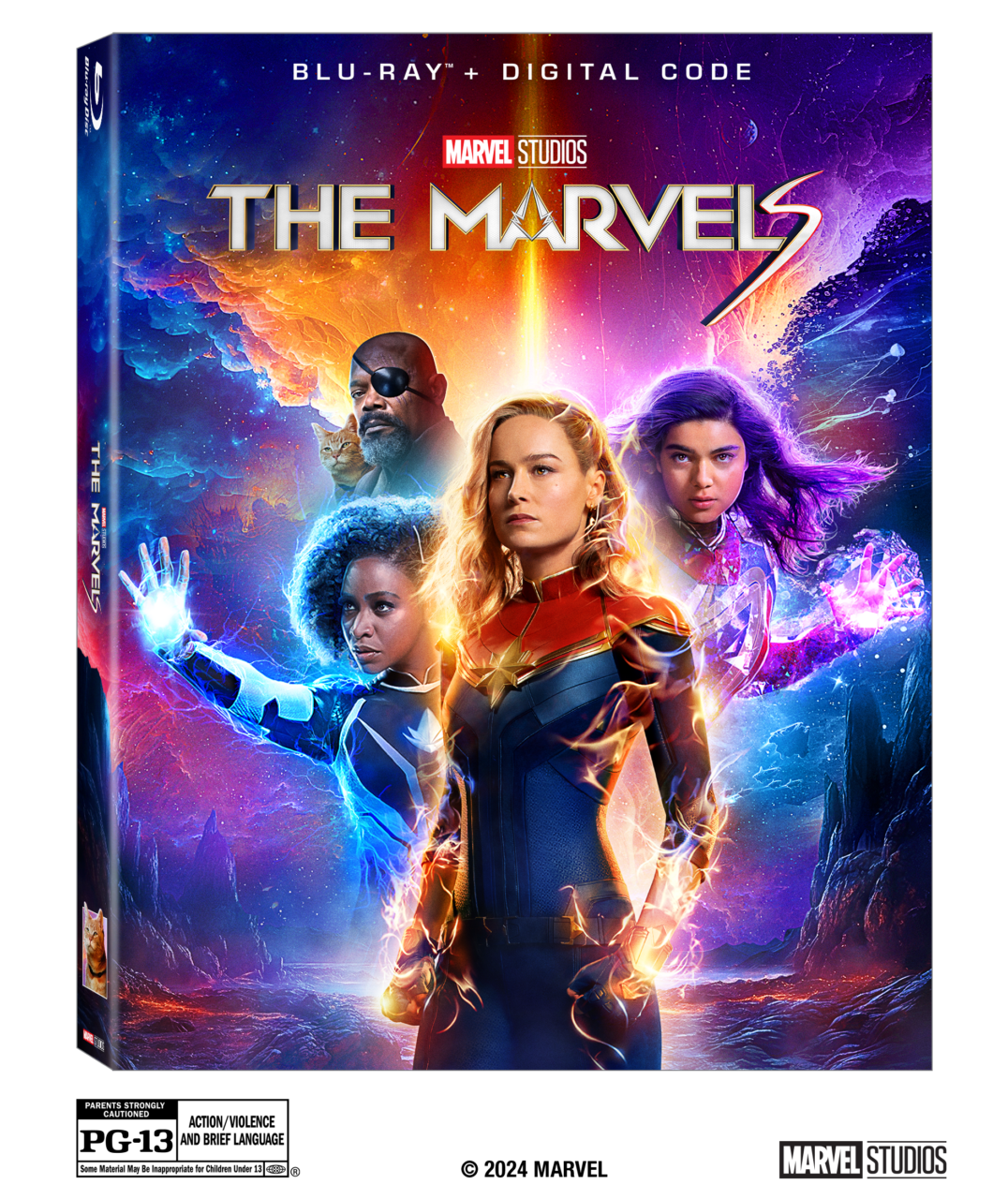 The Marvels Blu-Ray Combo Pack cover (Marvel Studios/Walt Disney Studios Home Entertainment)