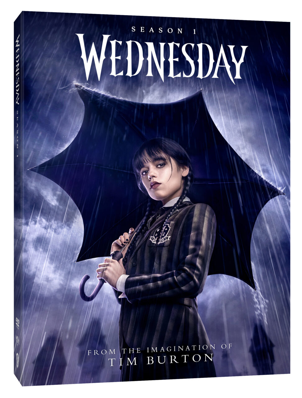 Wednesday: Season One DVD cover (Warner Bros. Discovery Home Entertainment)