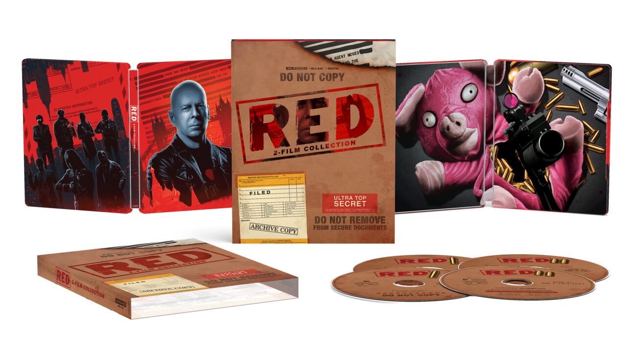 Red 2-Film Collection 4K UHD SteelBook cover (Lionsgate)