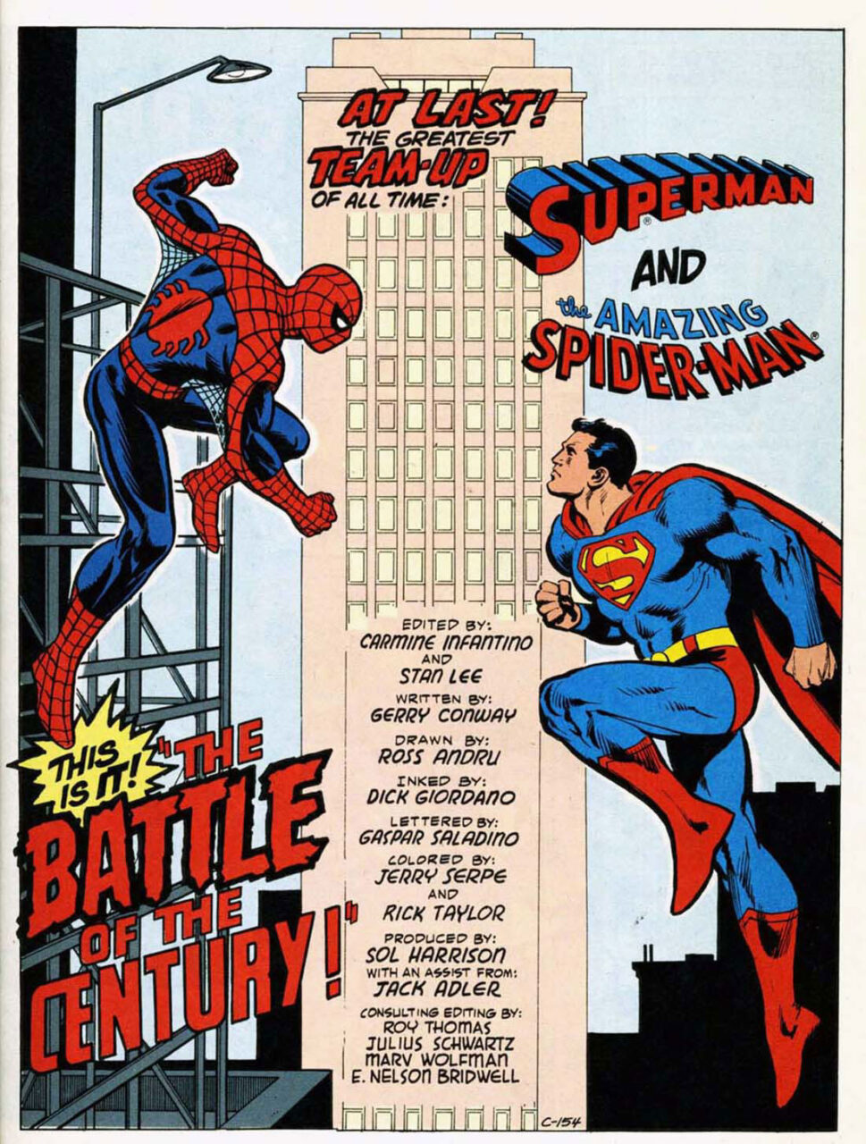 Superman And The Amazing Spider-Man The Battle Of The Century cover (DC and Marvel)