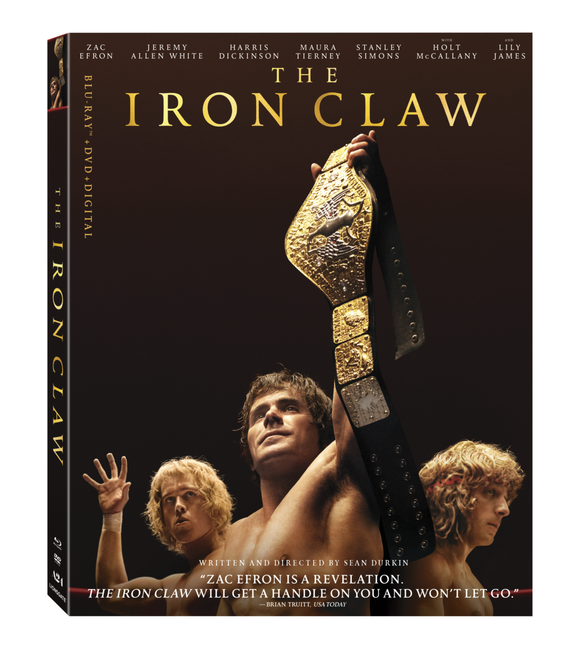 The Iron Claw Blu-Ray Combo Pack cover (Lionsgate)