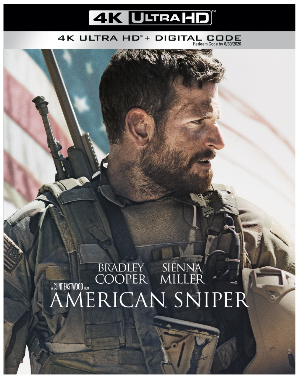 American Sniper 4K Ultra HD Combo Pack cover (Warner Bros. Discovery Home Entertainment)