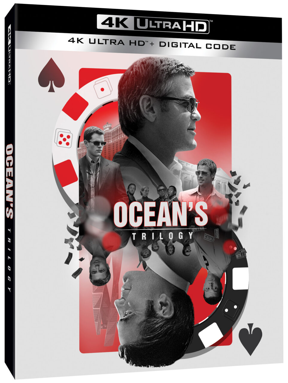 The Ocean's Trilogy (Ocean's 11, Ocean's 12, Ocean's 13) 4K Ultra HD Combo Pack cover (Warner Bros. Discovery Home Entertainment)
