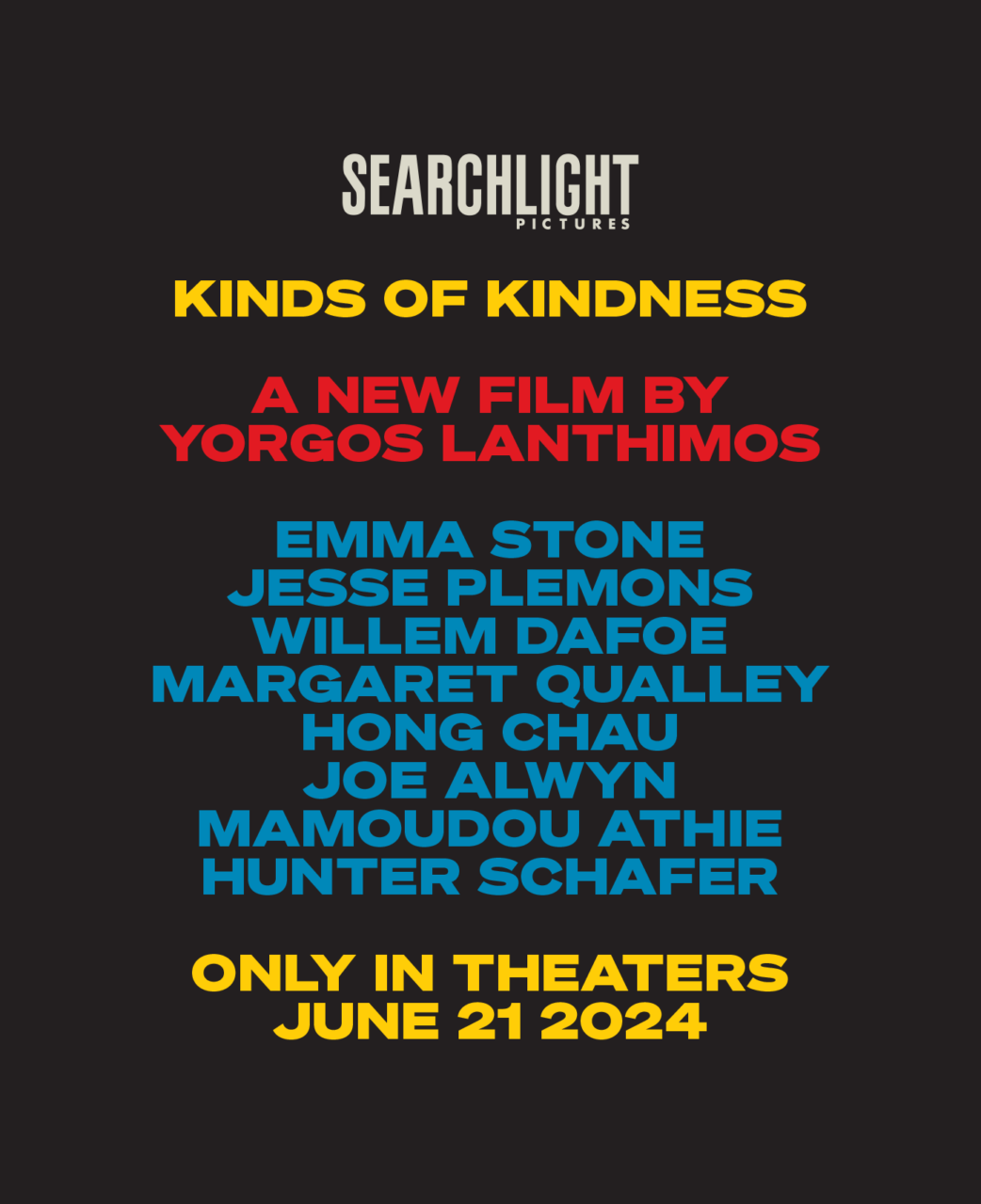 Kinds Of Kindness poster (Searchlight Pictures)