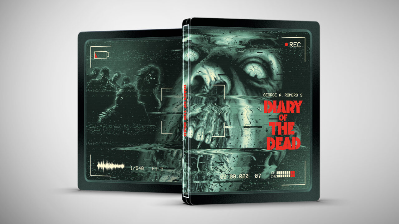 George Romero's Diary Of The Dead Blu-Ray Steelbook cover (Lionsgate)