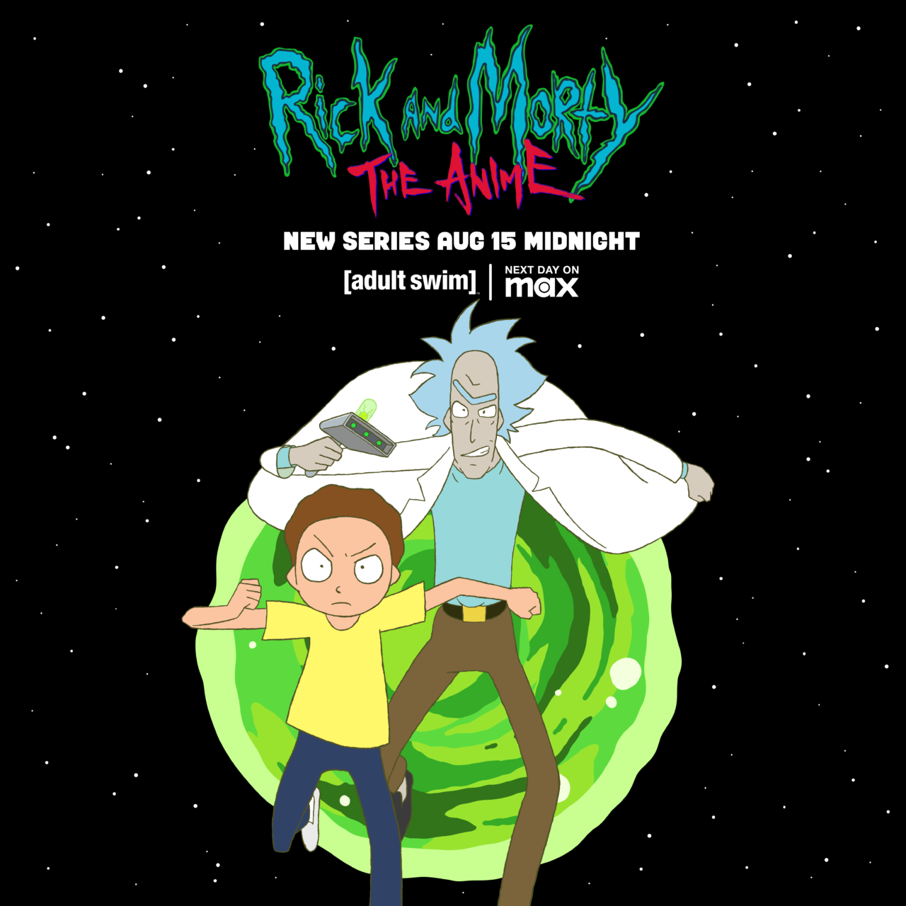 Rick And Morty: The Anime graphic (adult swim)