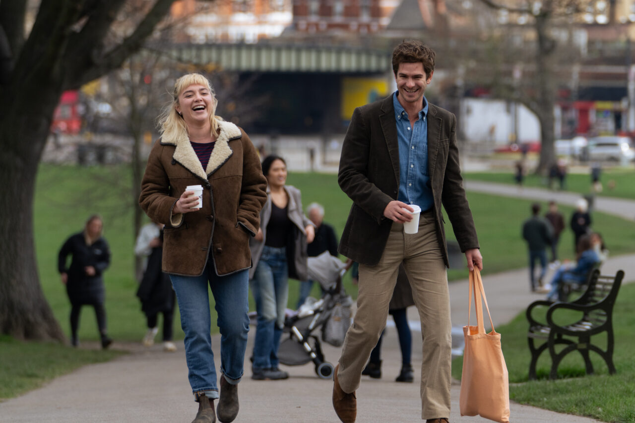 (L-R) Florence Pugh, Andrew GarfieldCredit: Peter Mountain (A24 Films)