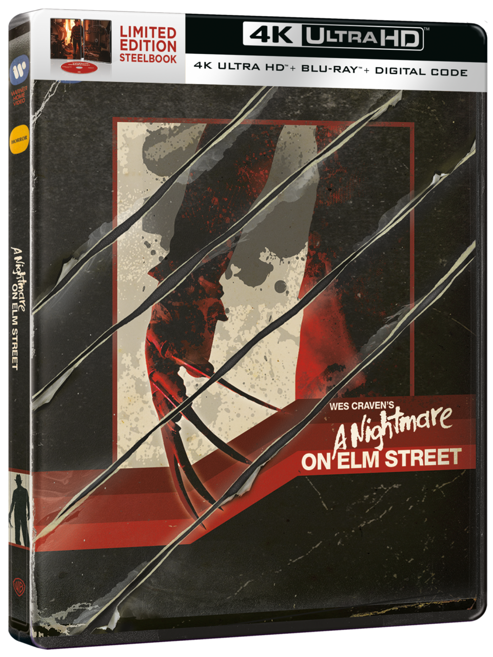 A Nightmare On Elm Street 40th Anniversary Limited Edition Steelbook cover (Warner Bros. Discovery Home Entertainment)