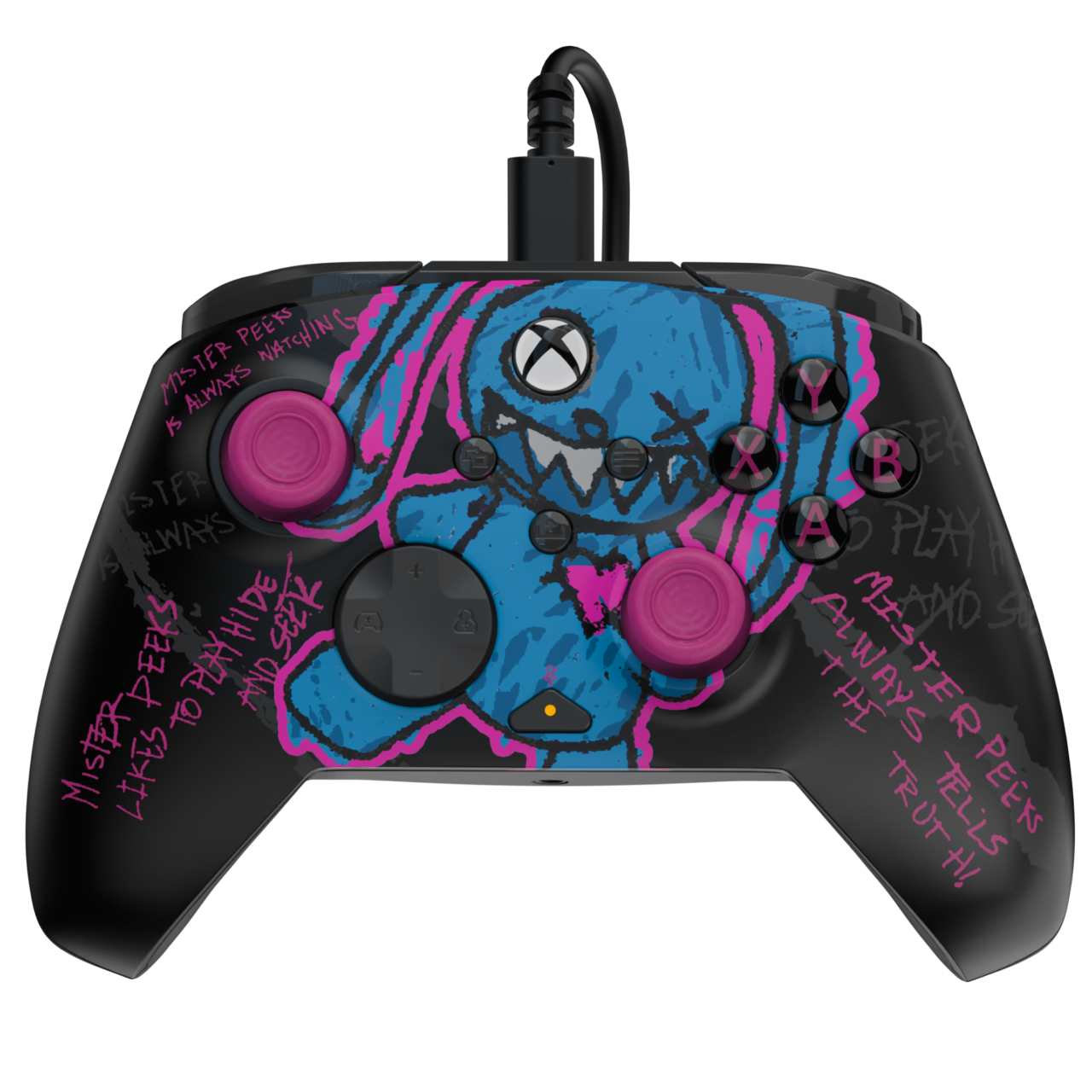 REMATCH GLOW Advanced Wired Controller Licensed for Xbox Series X|S, Xbox One, Windows 10/11 PC: Call of Duty - Mister Peeks (Glow in the Dark) product image (PDP/Turtle Beach)