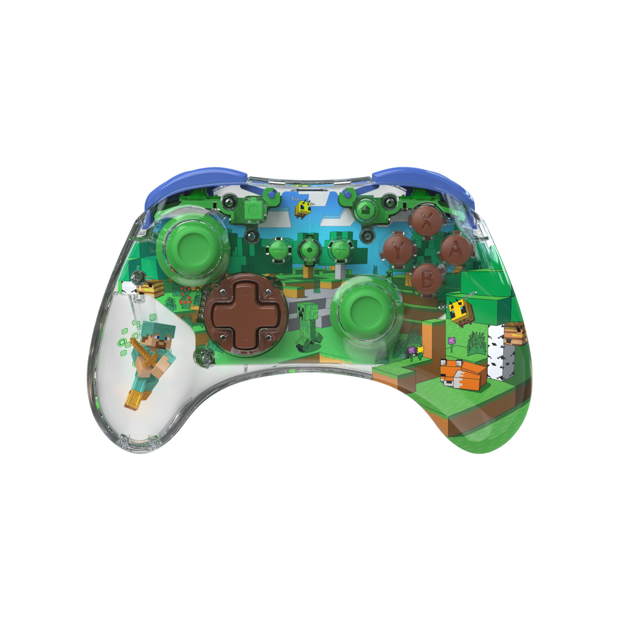 Minecraft REALMz Forest Biome Wireless Controller & Forest Battle Travel Case Plus GLOW product image (PDP)