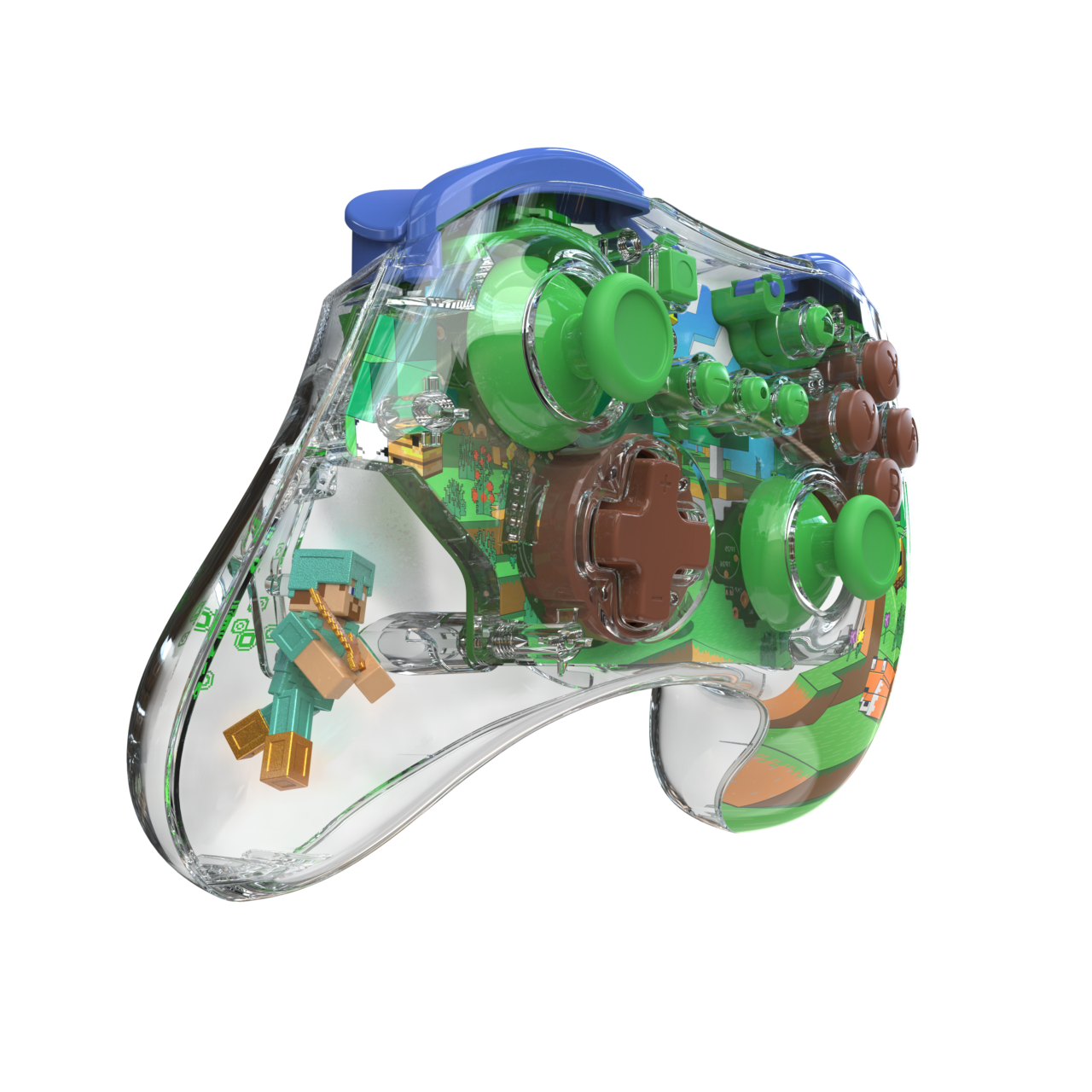 Minecraft REALMz Forest Biome Wireless Controller & Forest Battle Travel Case Plus GLOW product image (PDP)