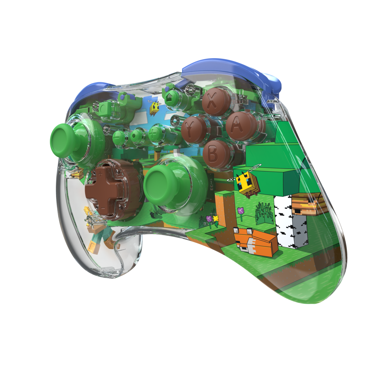 Minecraft REALMz Forest Biome Wireless Controller & Forest Battle Travel Case Plus GLOW product image (PDP)