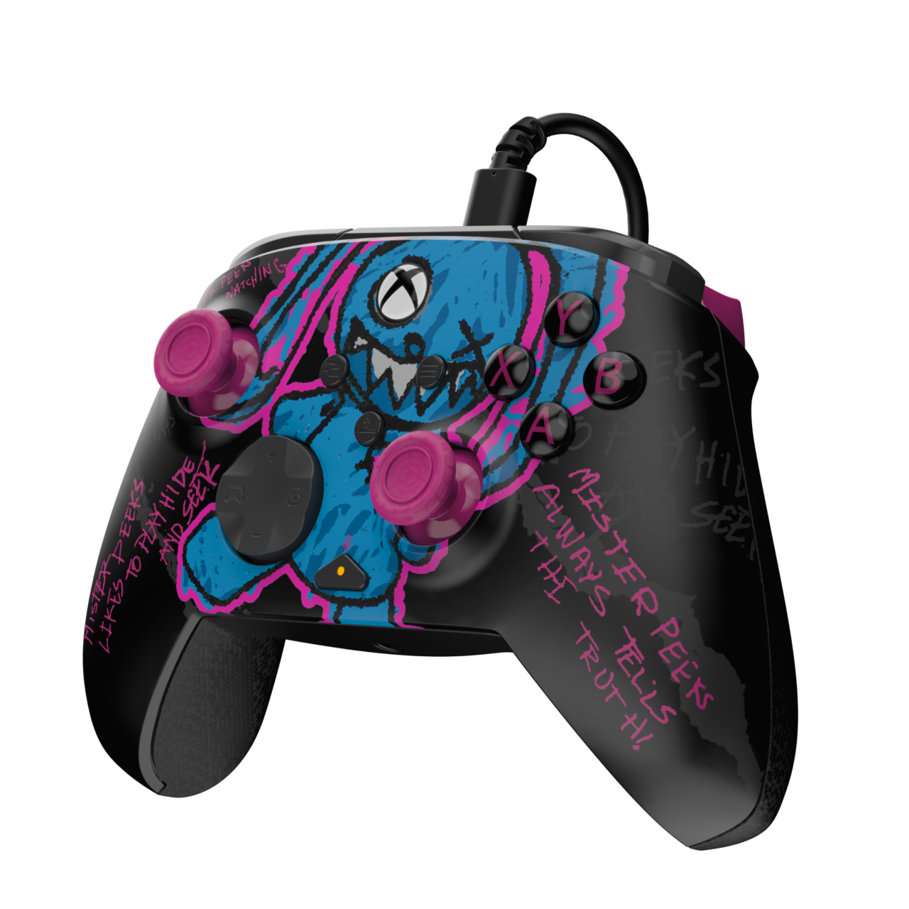 REMATCH GLOW Advanced Wired Controller Licensed for Xbox Series X|S, Xbox One, Windows 10/11 PC: Call of Duty - Mister Peeks (Glow in the Dark) product image (PDP/Turtle Beach)