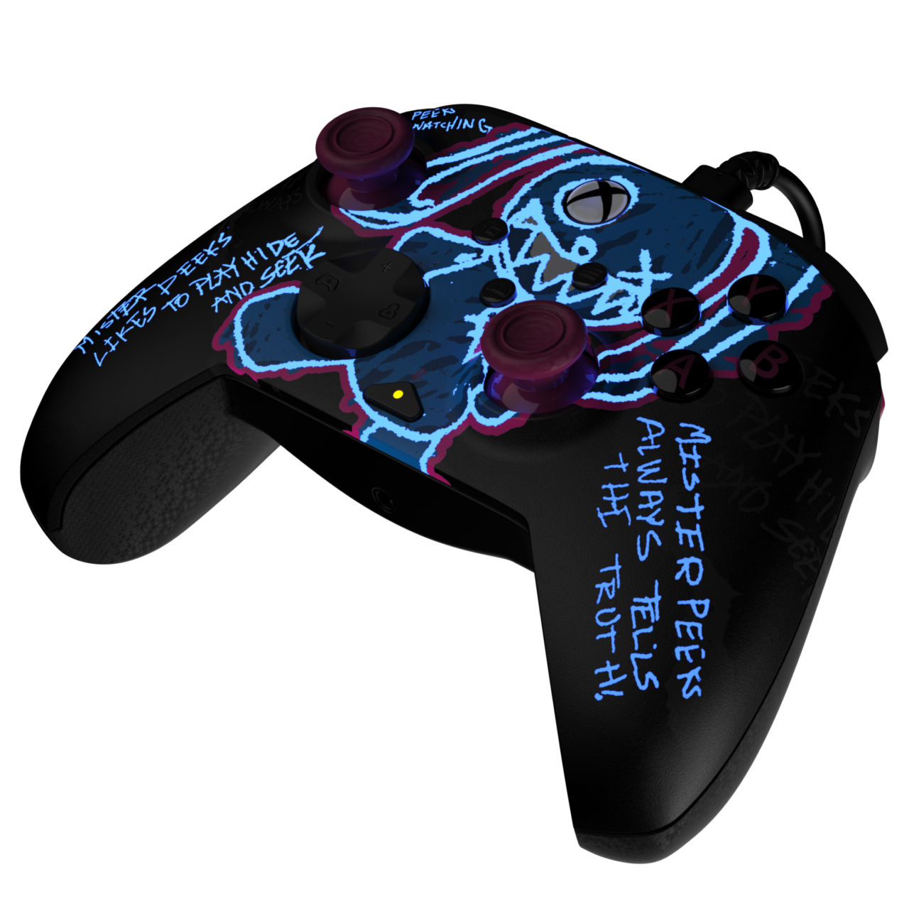 REMATCH GLOW Advanced Wired Controller Licensed for Xbox Series X|S, Xbox One, Windows 10/11 PC: Call of Duty - Mister Peeks (Glow in the Dark) product image (PDP/Turtle Beach)