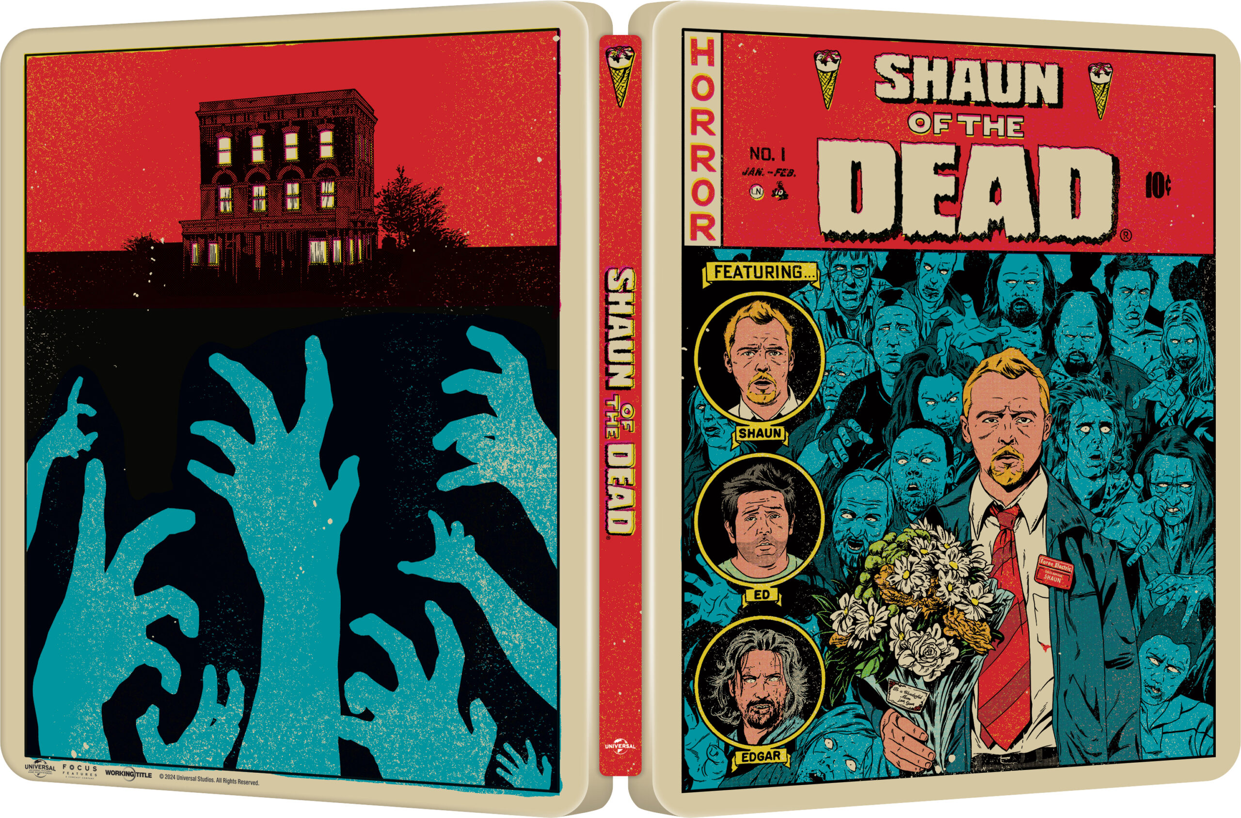 Shaun Of The Dead 20th Anniversary 4K HD Combo Pack cover (Universal Pictures Home Entertainment)