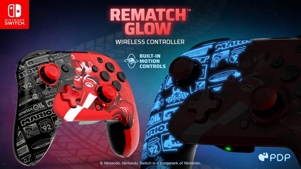 Rematch Glow Controller For Nintendo Switch (PDP/Turtle Beach)