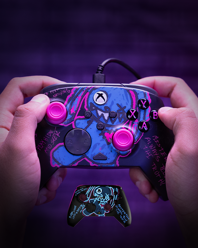 REMATCH GLOW Advanced Wired Controller Licensed for Xbox Series X|S, Xbox One, Windows 10/11 PC: Call of Duty - Mister Peeks (Glow in the Dark) product image (PDP/Turtle Beach)