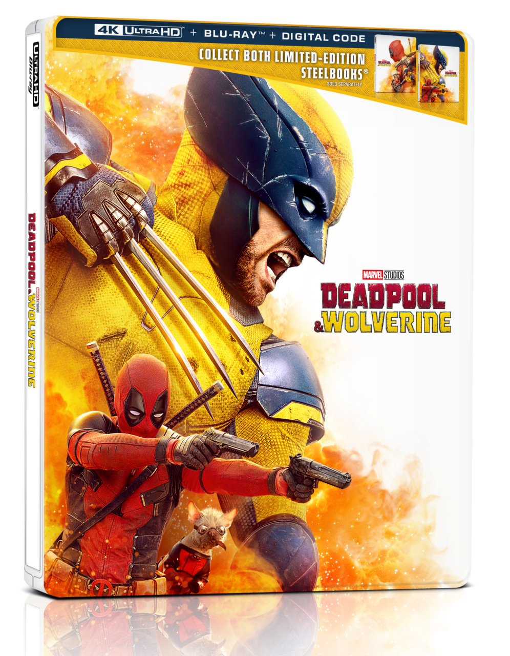 Deadpool & Wolverine 4K Ultra HD Combo Pack cover (Marvel Studios/Disney)