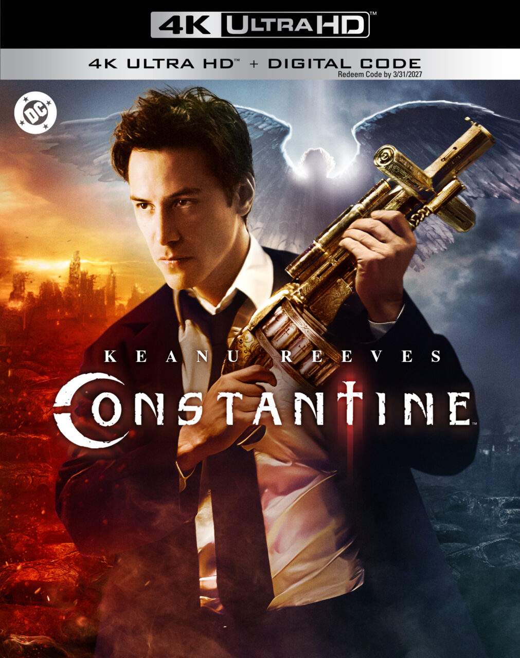 Constantine 4K Ultra HD Combo Pack cover (Warner Bros. Discovery Home Entertainment)