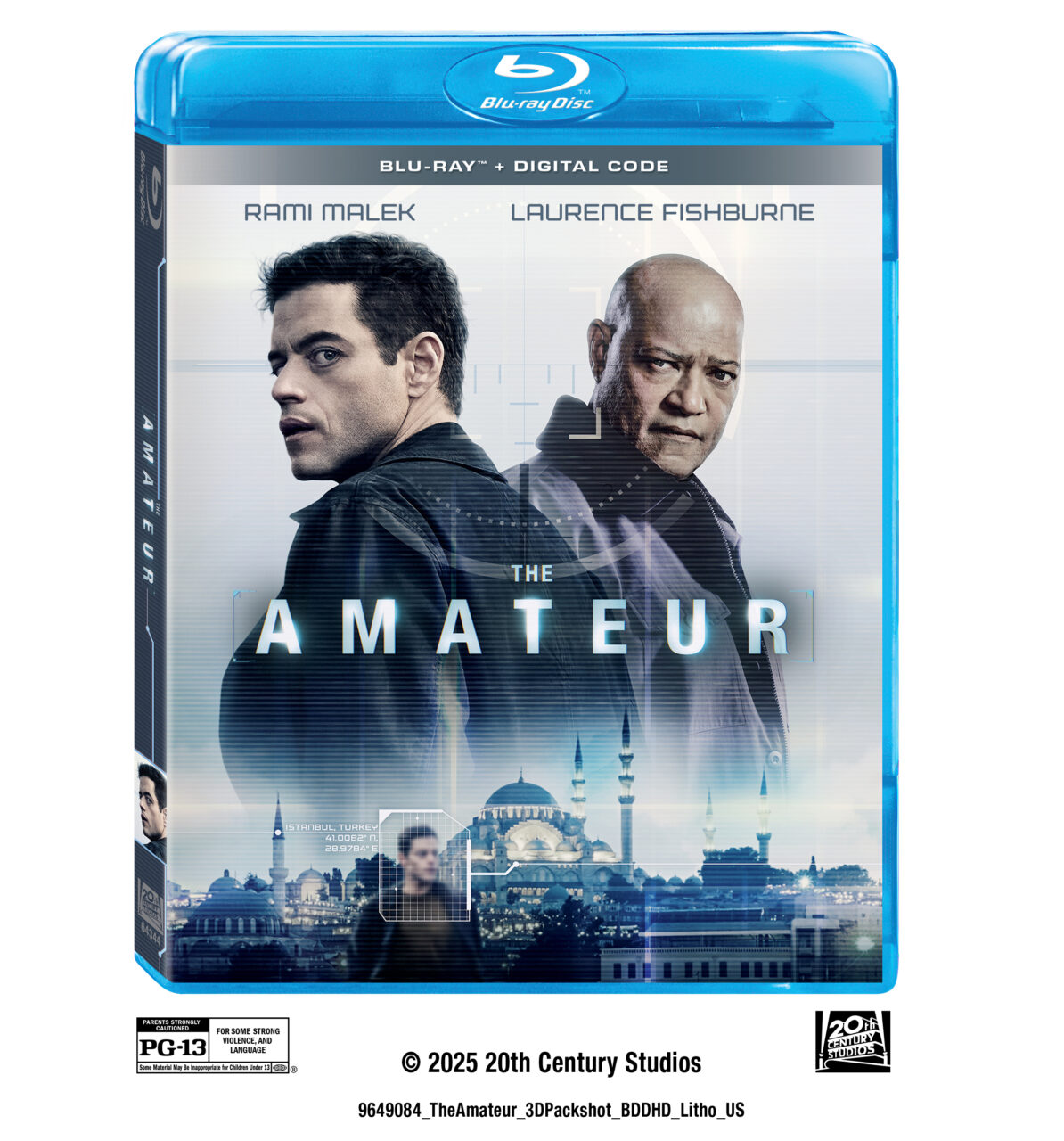 The Amateur Blu-Ray Combo Pack cover (20th Century Studios)