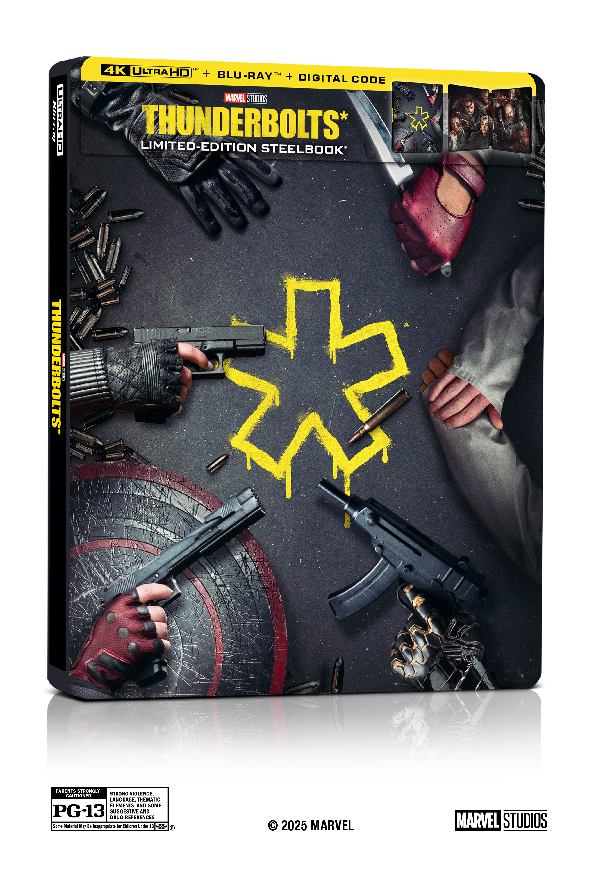 Thunderbolts* The New Avengers Blu-Ray Steelbook Combo Pack cover (Marvel Studios)