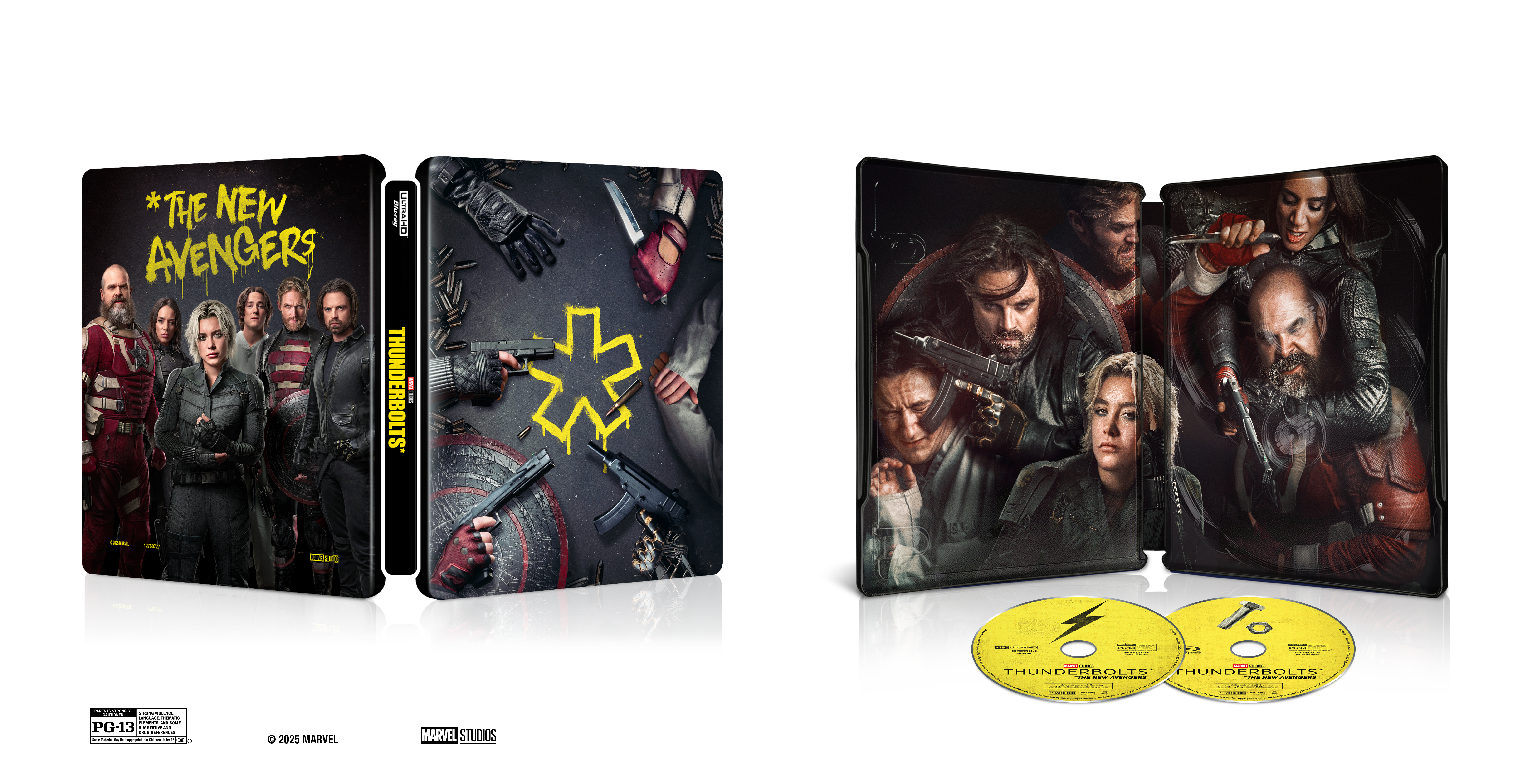 Thunderbolts* The New Avengers Blu-Ray Steelbook Combo Pack cover (Marvel Studios)