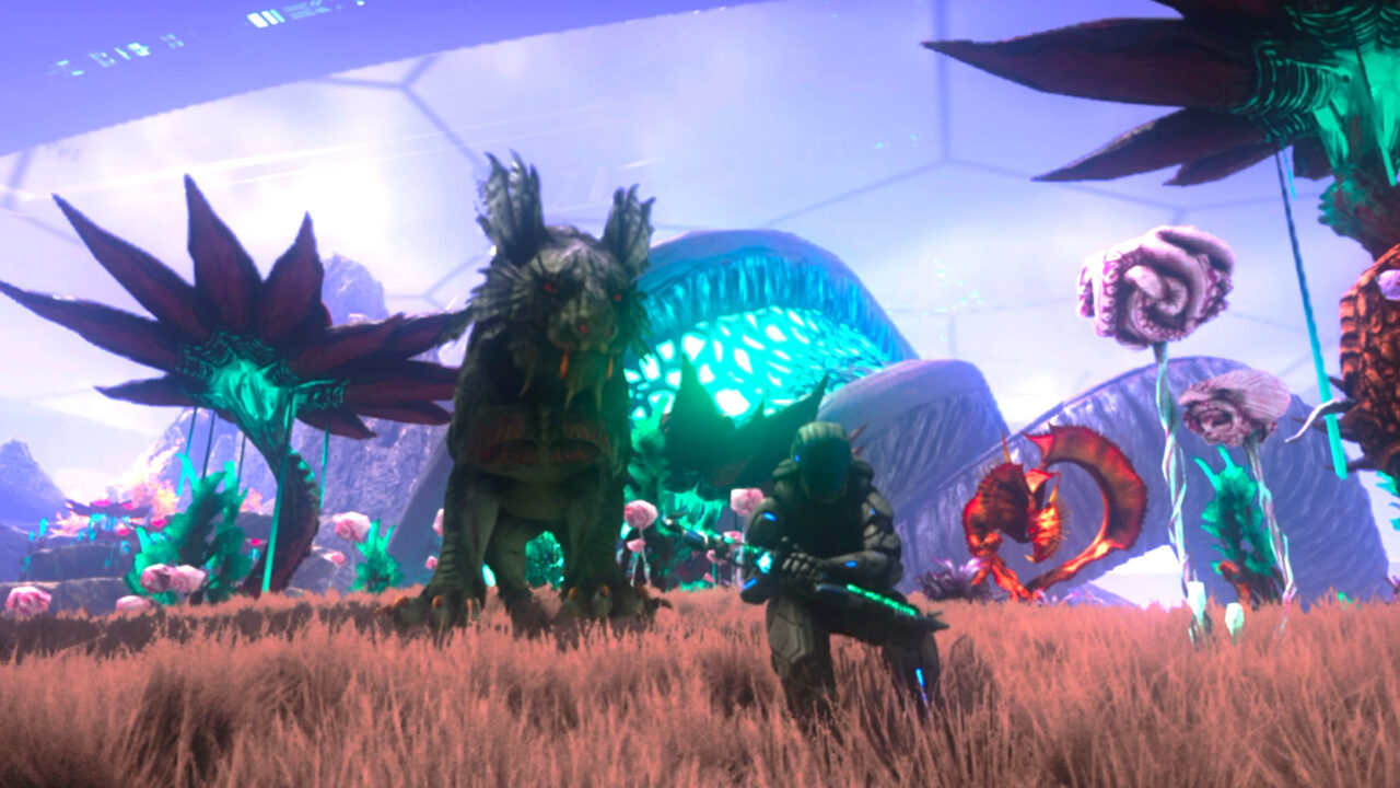 ARK: Ultimate Mobile Edition - Genesis Part 2 screencap (Grove Street Games/Studio Wildcard)