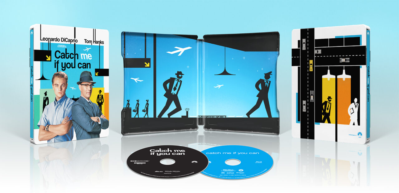 Catch Me If You Can 4K UHD Steelbook cover (Alliance Home Entertainment)