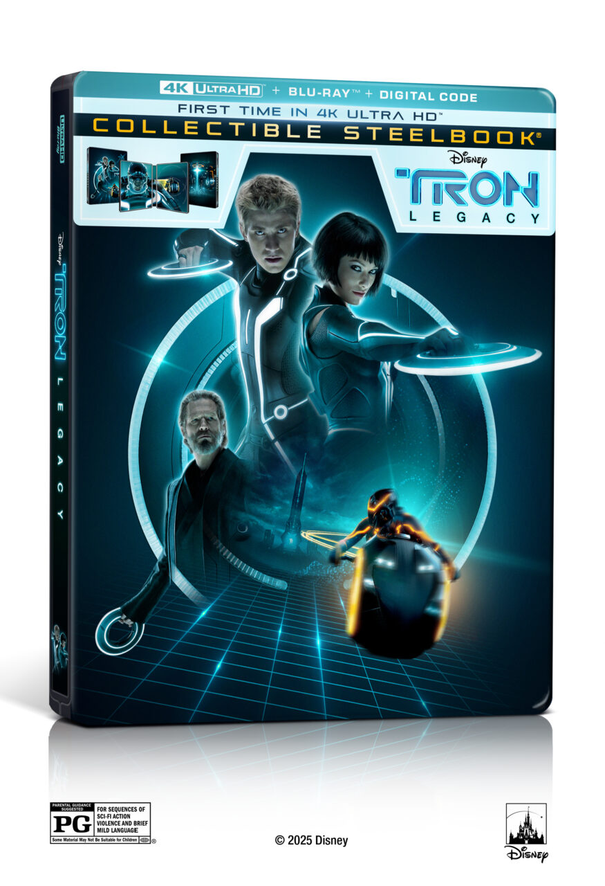 Tron: Legacy 4K Ultra HD Steelbook cover (Disney Studios Home Entertainment)