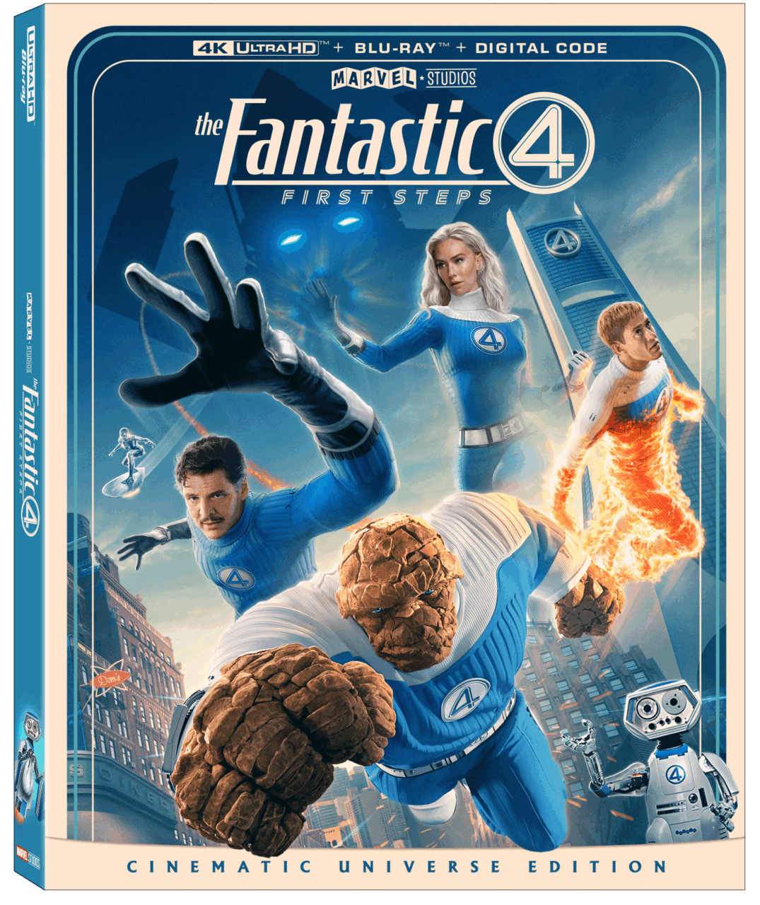 The Fantastic 4: First Steps 4K Ultra HD Combo Pack cover (Marvel Studios)